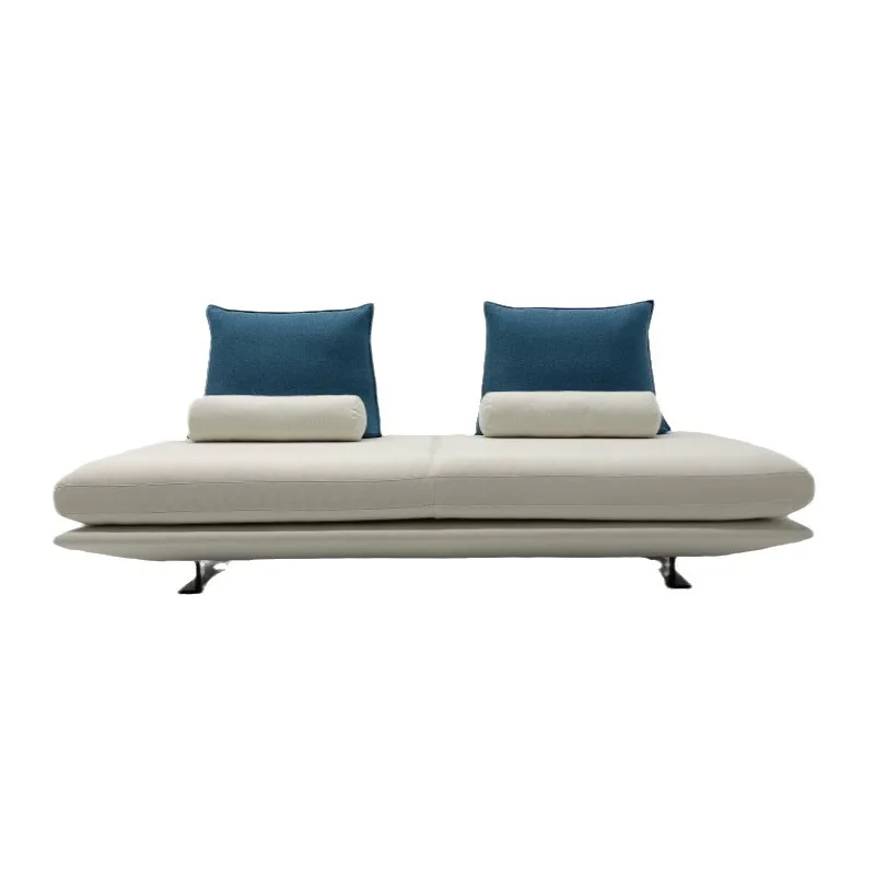 

Cream style Internet celebrity designer styling cotton living room straight row fabric
