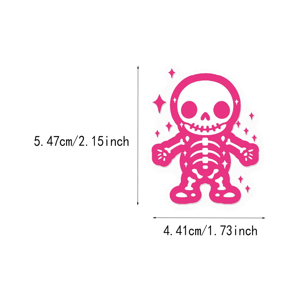 50 STKS Halloween Roze Pompoen Fun PET Stickers Bagage Notebook Skateboarden Water Cup Waterdichte Stickers