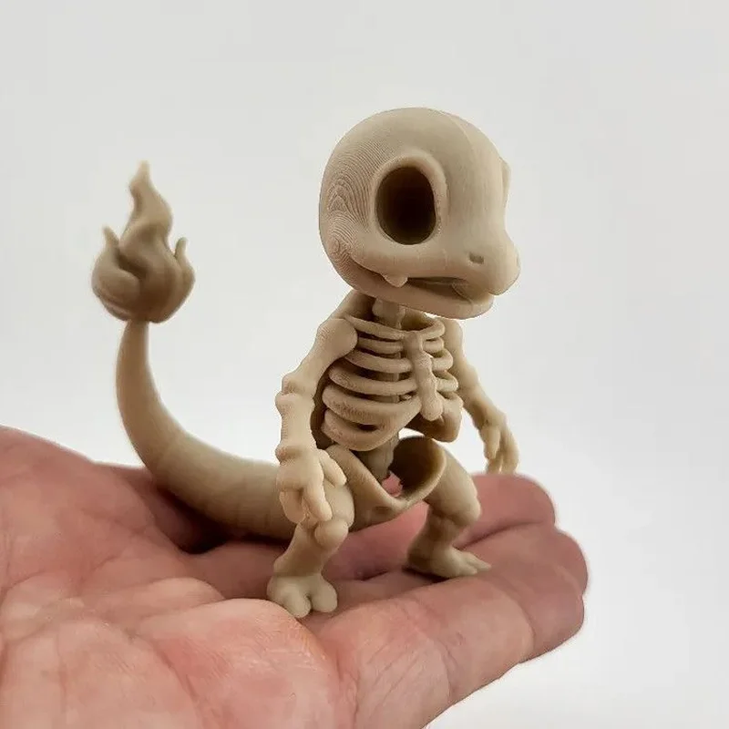 Pokemon Pikachu Gengar Actionfiguren Anime Skelettmodellfiguren Charmander Mewtwo Snorlax Eevee Desktop-Ornamente Kindergeschenk – Detail 4