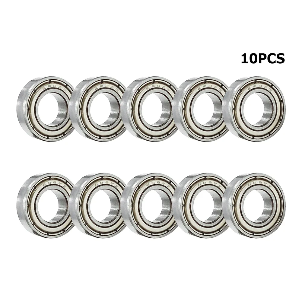10PCS Carbon Steel Ball Bearings ABEC-7 608 623 688 ZZ Double Metal Seal Bearings For Skateboard Scooter 3D Printer Bearings