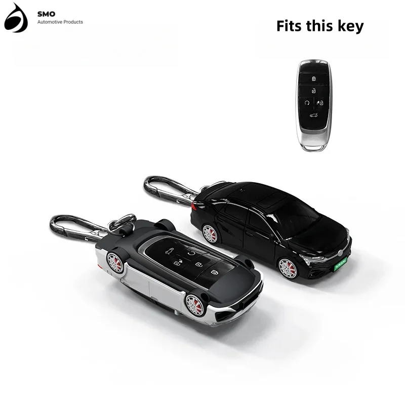 For  AION S Key Cover with Lights Car Key Fob Car Model Key Protective Cover Auto Accessories Creative Personalized Gifts New