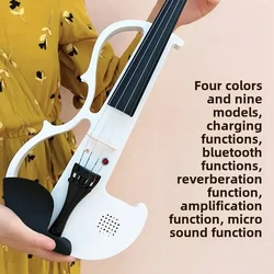 Rechargeable Electric Violin Reverb Bluetooth Accompaniment Beginner Violin Professionally Stringed Musical Instruments Violin