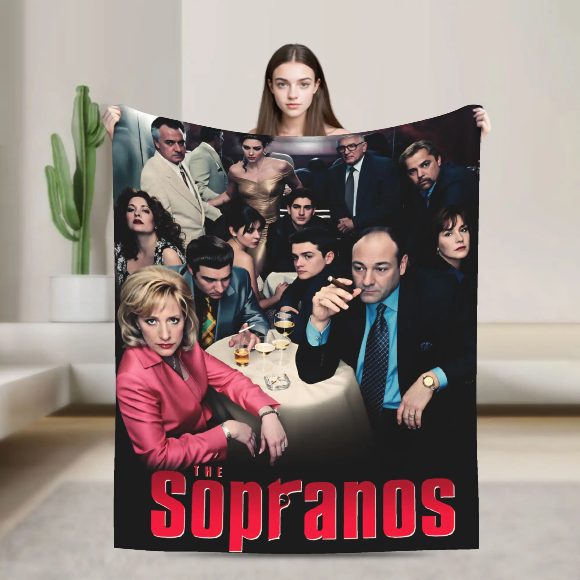 Movie The S-Sopranos  Flannel Blankets Winter  Super Soft Bedding Throws for Girls Boys Couch Bed Funny Bedspread Sofa Bed Cover