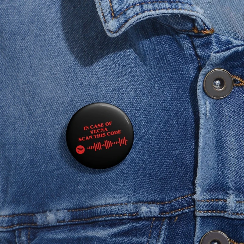 Custom Code Badge Soft Button Pin Favorite Song Customized Song Name Singer Spotify Code Music Teacher Boyfriend Girlfriend Gift