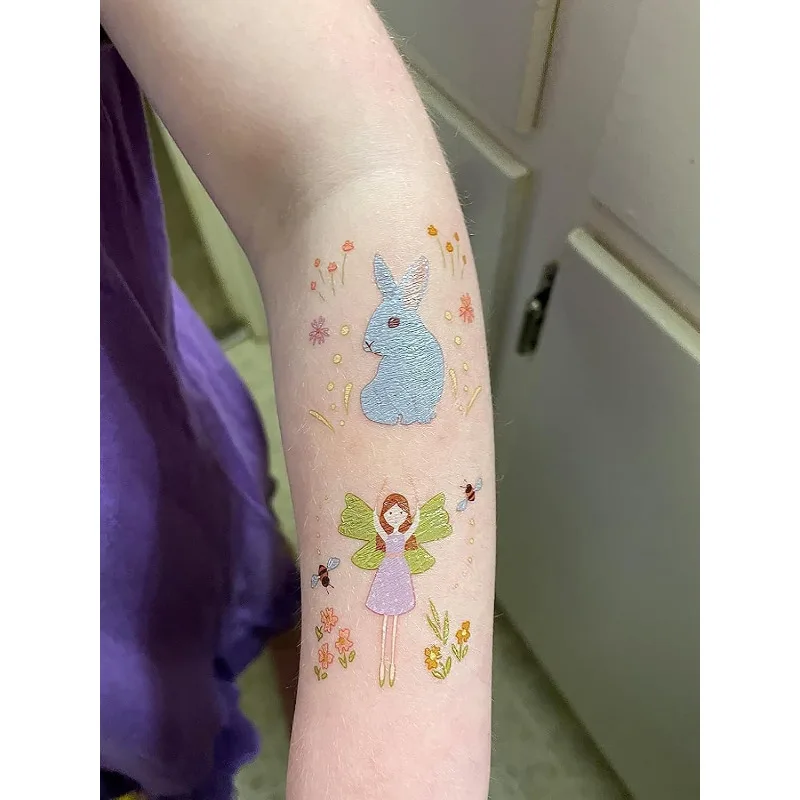 108pcs Woodland Fairy Temporary Tattoo Stickers for Girls Woodland Party Decorations Garden Fairies Party Birthday Party Favor 6