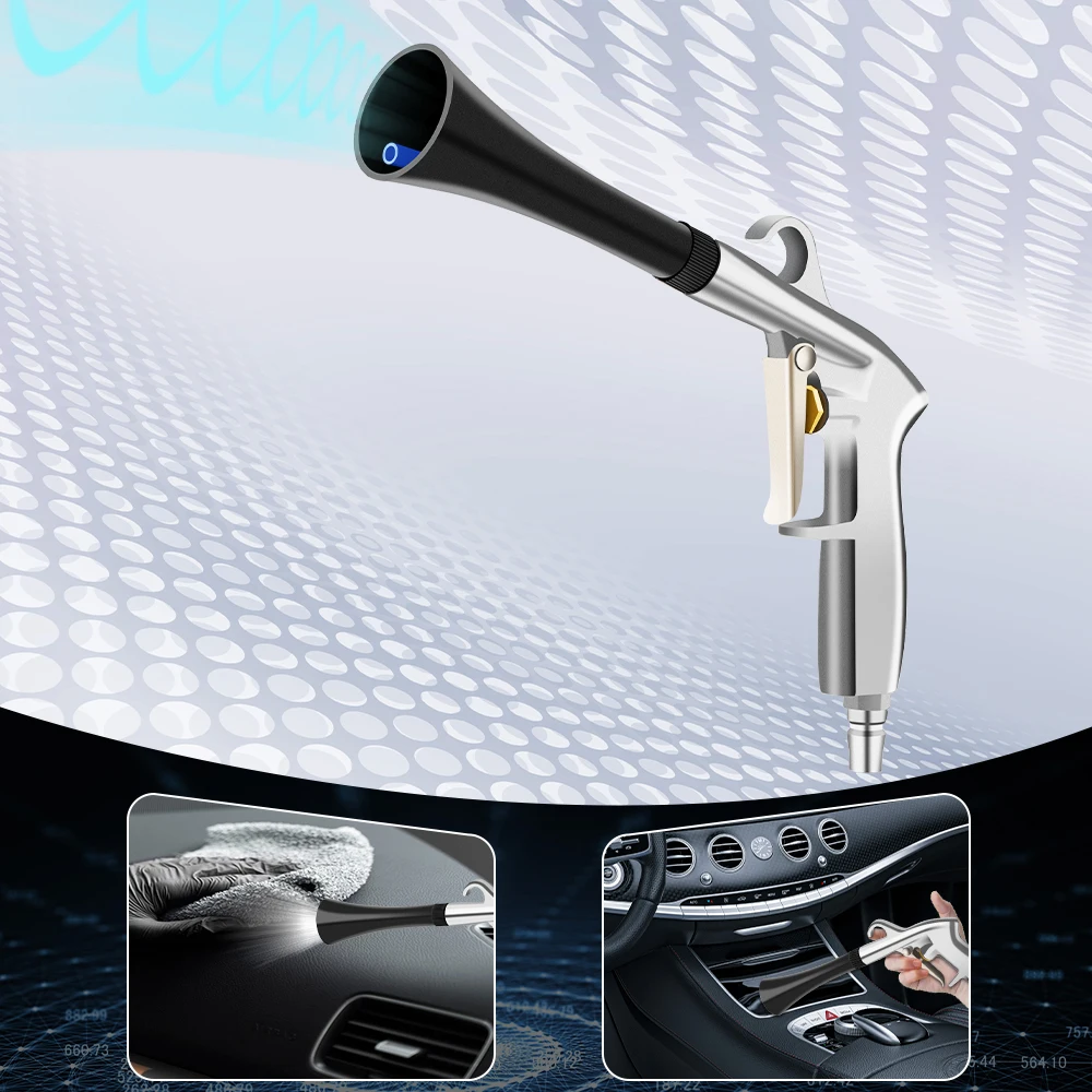 

JP Type Dry Cleaning Car Wash Gun Dust Blowing Tornador Air Blow Interior Detailing Cleaning Tool Auto Accessories High Pressure