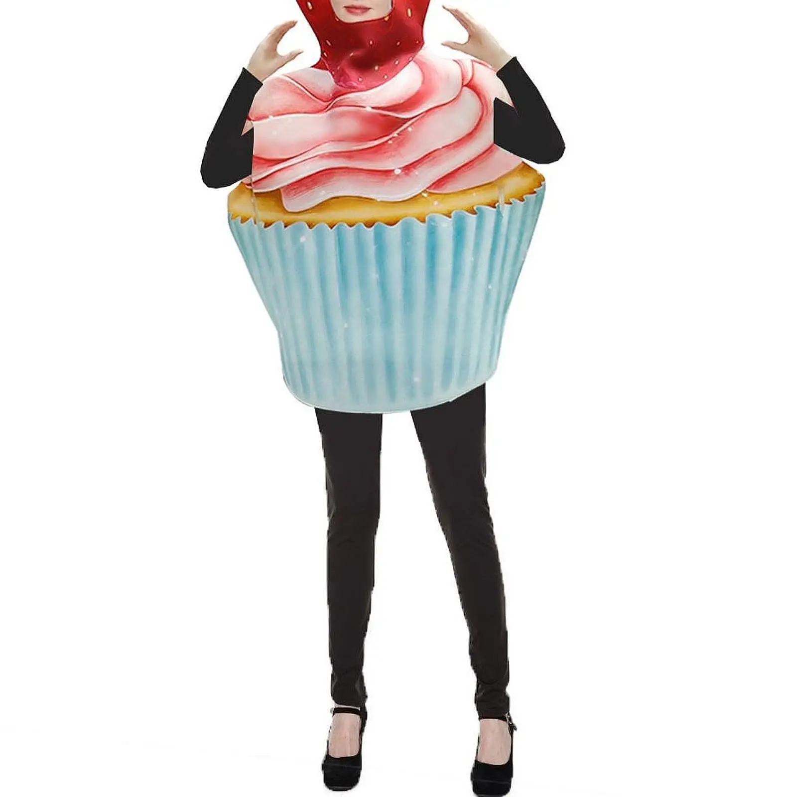 Costume de gâteau aux fraises, accessoire de dessin animé, Cosplay pour déguisement de fête d'halloween