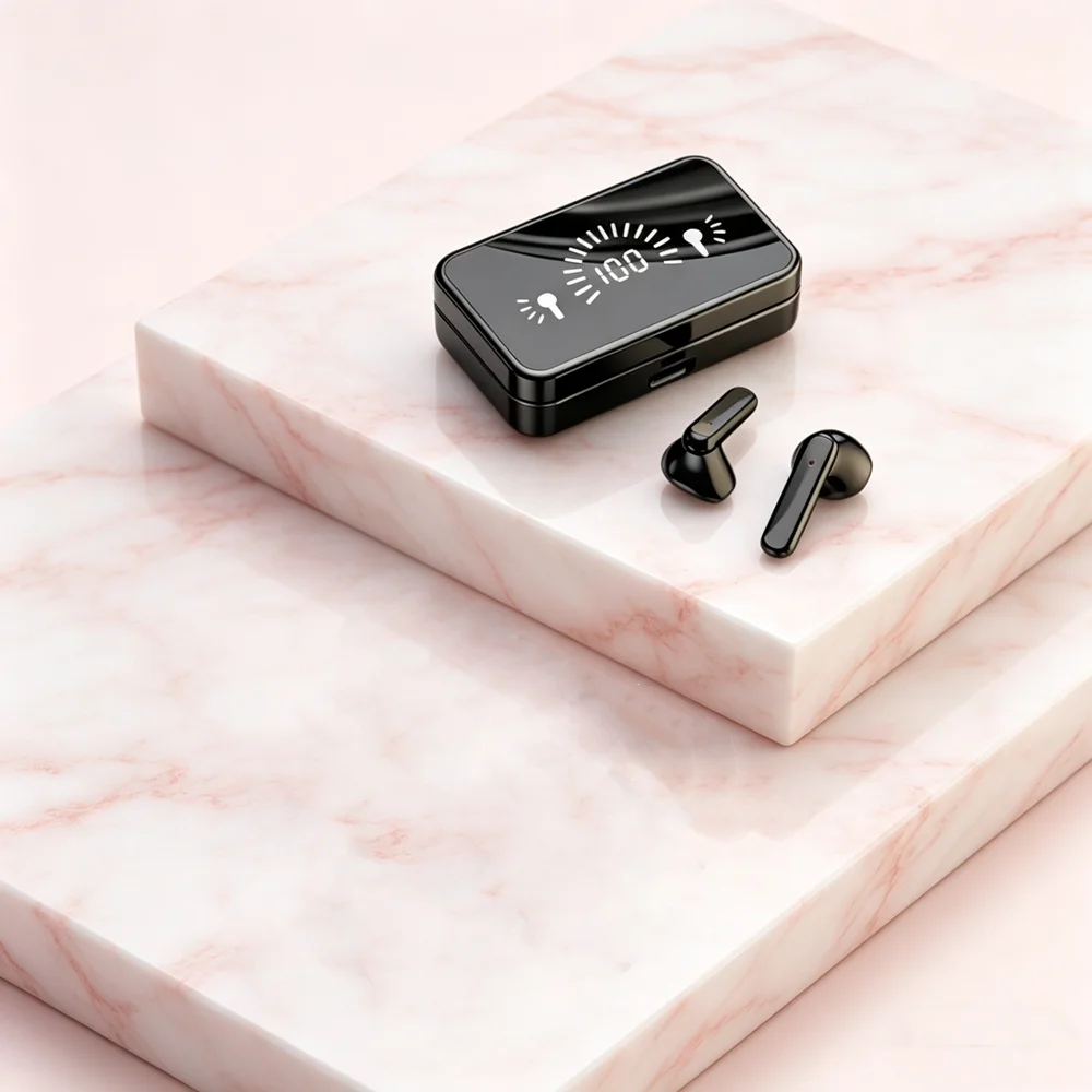 TWS Bluetooth-Compatible Earphones Stereo Sport Headset Waterproof Wireless Headphone  Earbuds apply to smartphones