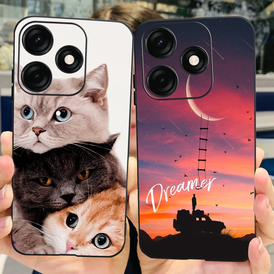 Dla Tecno Spark 20 Pro Case Spark 20C BG7n słodki kociak etui zamykane w motylki miękkie silikonowe etui na telefon Tecno Spark 20 Pro Spark20