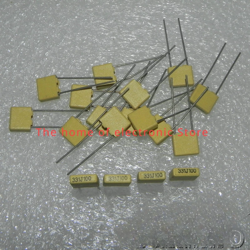 

10PCS/LOT 100V 330pF 331J 330P Tin Foil Metal Foil Thin Film Capacitor