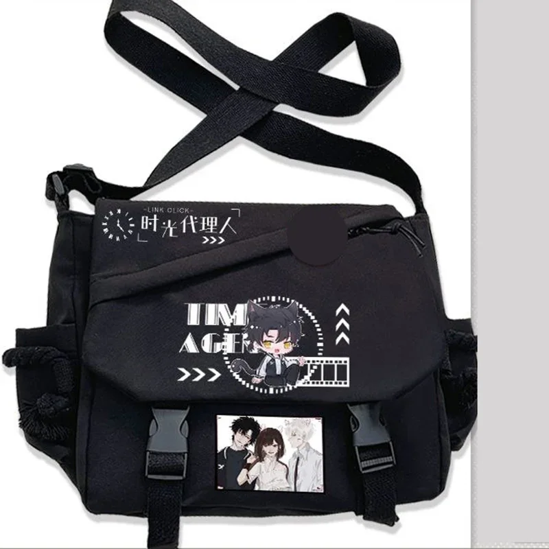 

Black, Link Click, Student Kids Teens, Anime Messenger Crossbody Large Capacity Shoulder Bags for School Girls Boys