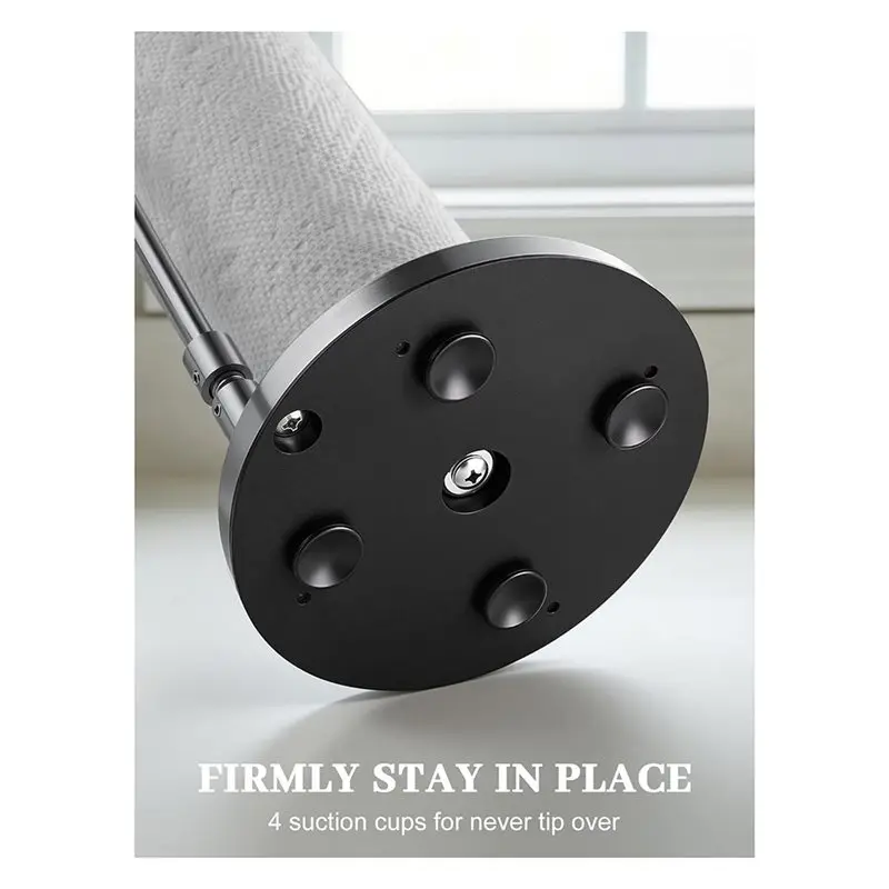

LLCS-Standing Paper Towel Dispenser Weighted Base Non Slip Metal Design For Home Kitchen Countertop Table Top Holder