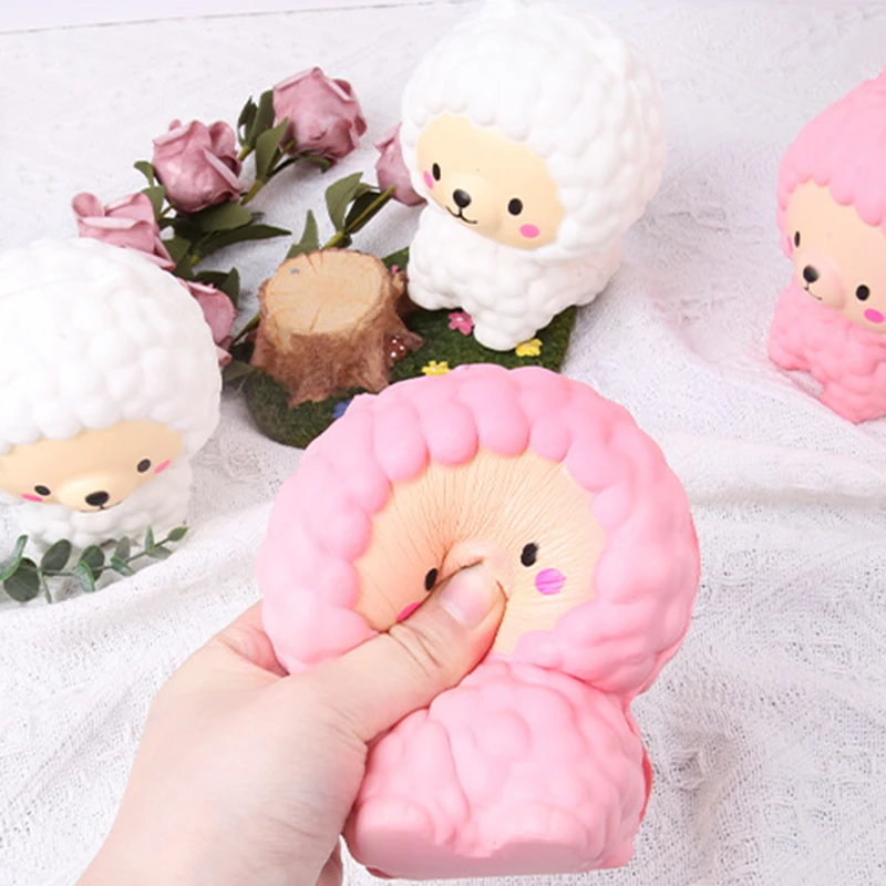 Nieuwe Creatieve Cartoon Leuke Schapen Zachte Pinch Squeeze Speelgoed Grappige Trage Rebound Kids Stress Relief Speelgoed Kinderen Ontluchting Speelgoed Geschenken