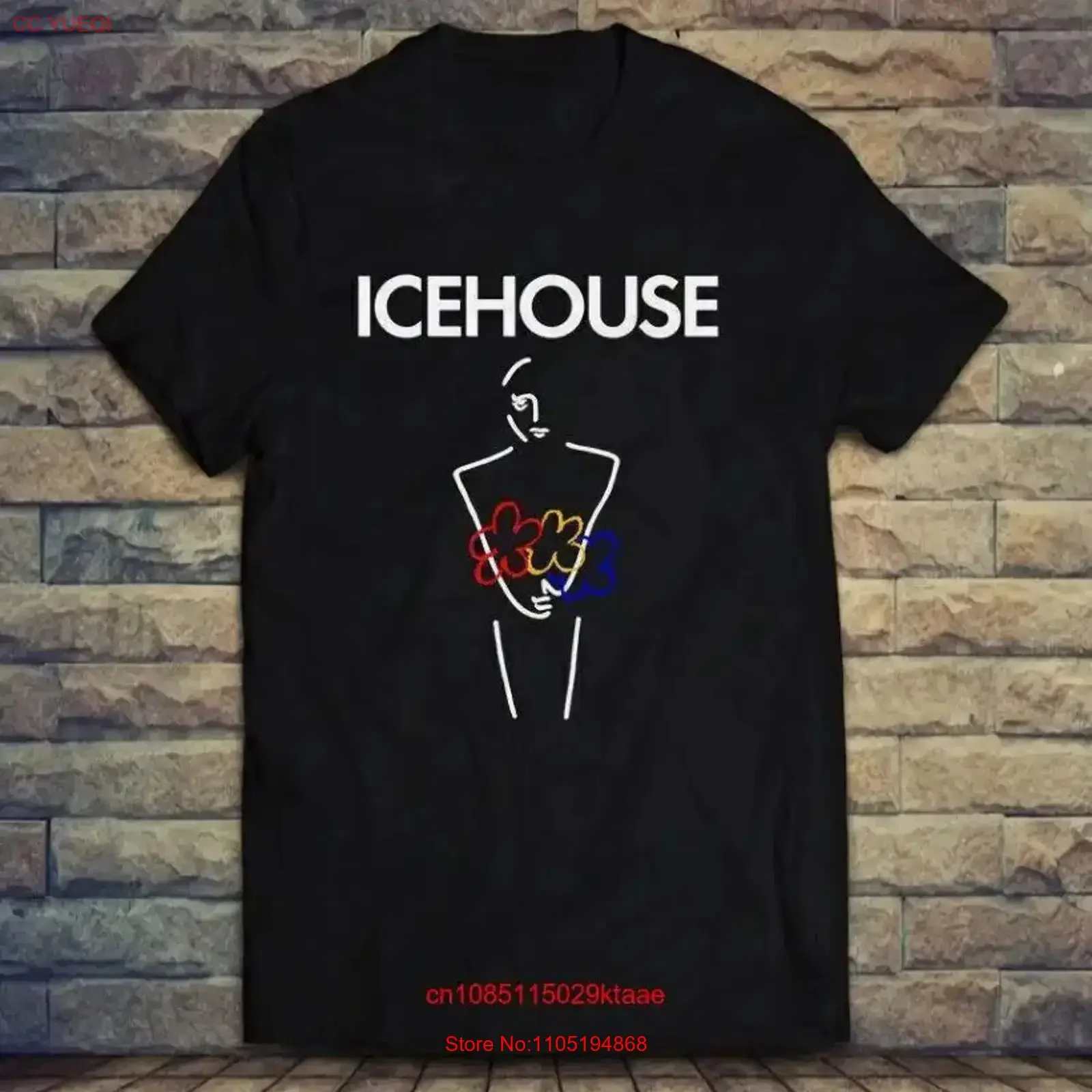 Icehouse Man of Colours Rock Band Men's Cotton Black T Shirt S 5XL vintage Washed Soft Versatile Unisex streetwear fashion