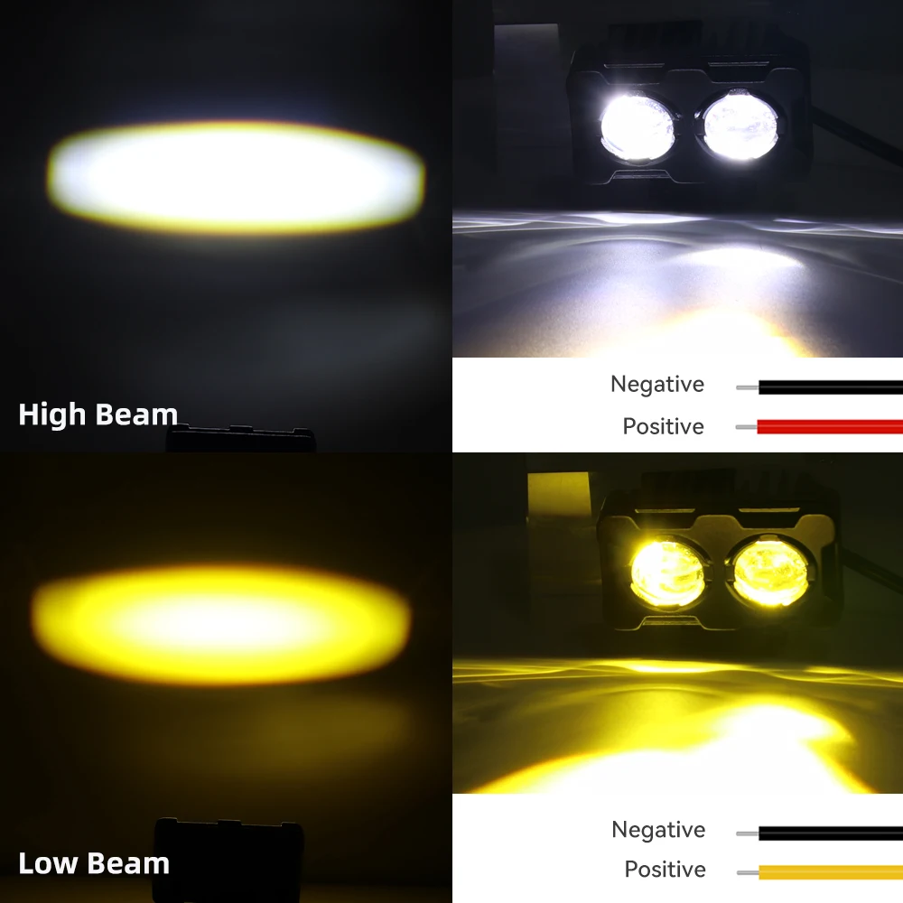 Uniwersalne reflektor motocyklowy światła przeciwmgielne światło pomocnicze Led reflektorów reflektorów światło drogowe ciężarówki łodzi 4x4 Off Road