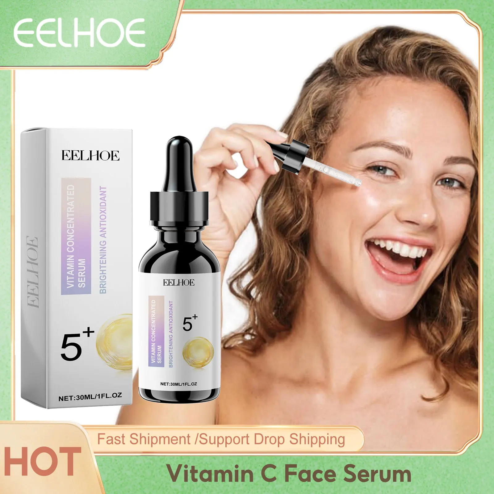 

Vitamin C Face Serum Brightening Skin Tone Nourishing Facial Contour Remove Melanin Pigment Scar Free Vitamin Concentrated Serum