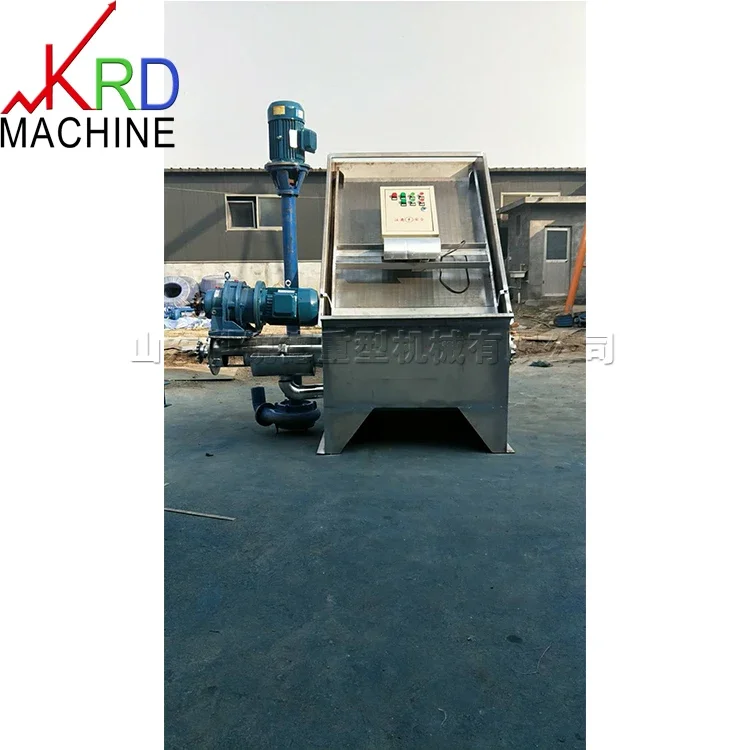 Pig manure solid-liquid separator Farm manure dry and wet separator Inclined sieve type solid-liquid separator