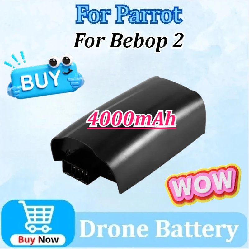 

11.1V 4000mAh Lipo Drone Battery for Parrot Bebop 2 Battery Upgrade Rechargeable New Upgrade Lipo Battery RC Quadcopter Parts