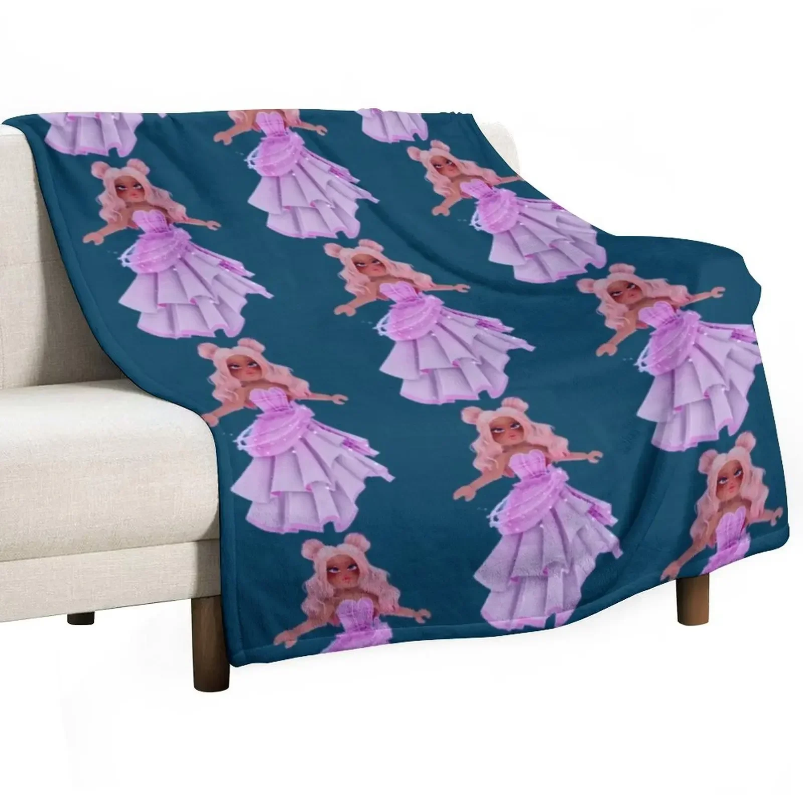 

ROYALE HIGH Royale girl Throw Blanket decorative Single Blankets