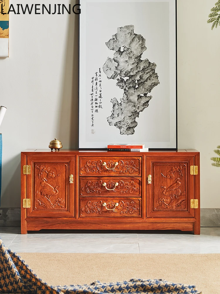 

MJY New Chinese Style Small Apartment Purple Sandalwood Solid Wood Simple Living Room Floor Cabinet