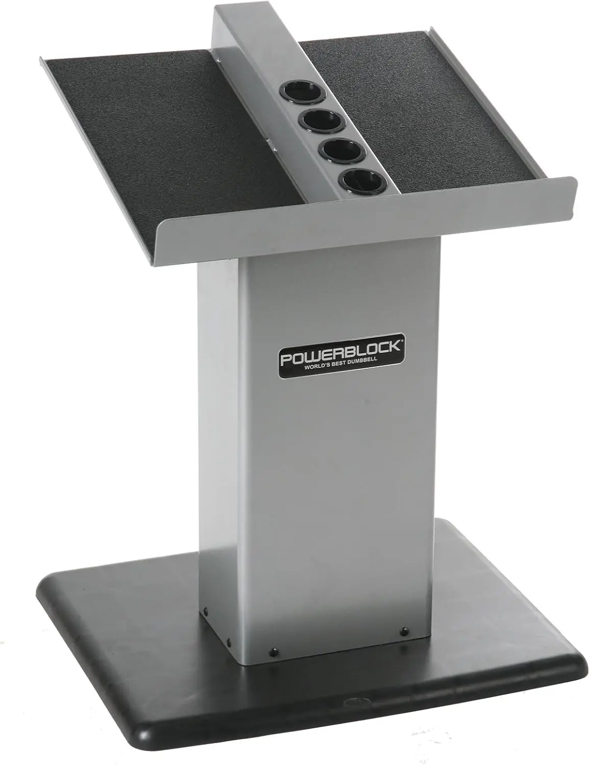

Home Gym Large Column Stand, Dumbbell Stand, and Weight Stand, Silver/Black
