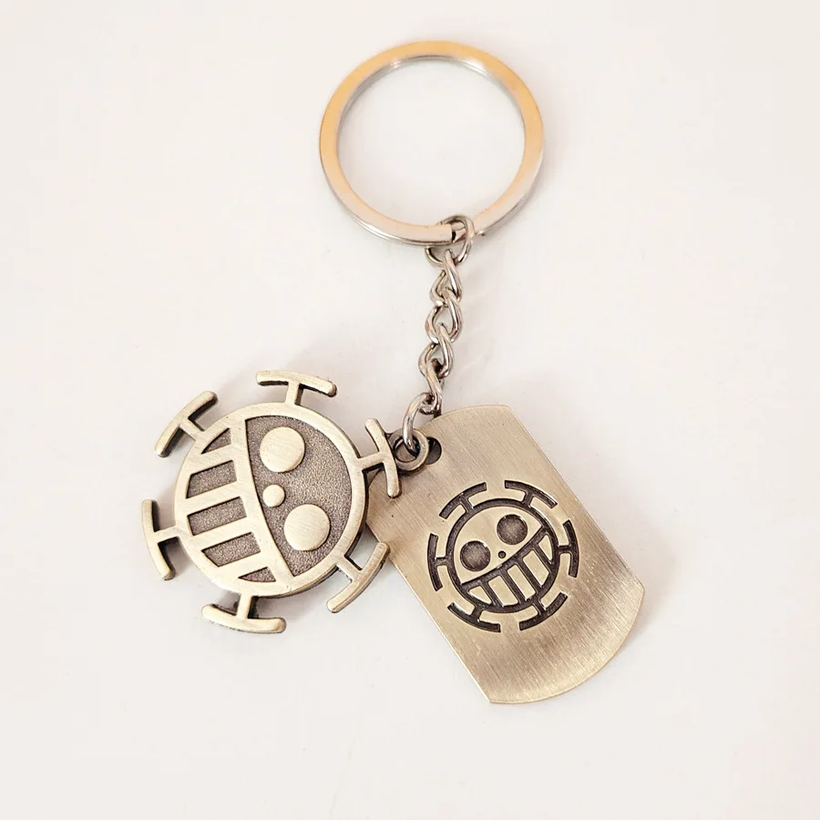 Neue One Piece Chopper Luffy Ace Anime-Cartoon-Metallanhänger, kreative personalisierte Retro-Schlüsselanhänger, Accessoires, Weihnachtsgeschenke – Detail 6