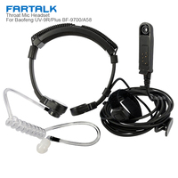 Radio Baofeng UV-9R Plus Talkie-Walkie Air Tube Throat Vibration Headset Headphone for UV-XR A-58 GT-3WP Walkie Talkie Earpiece
