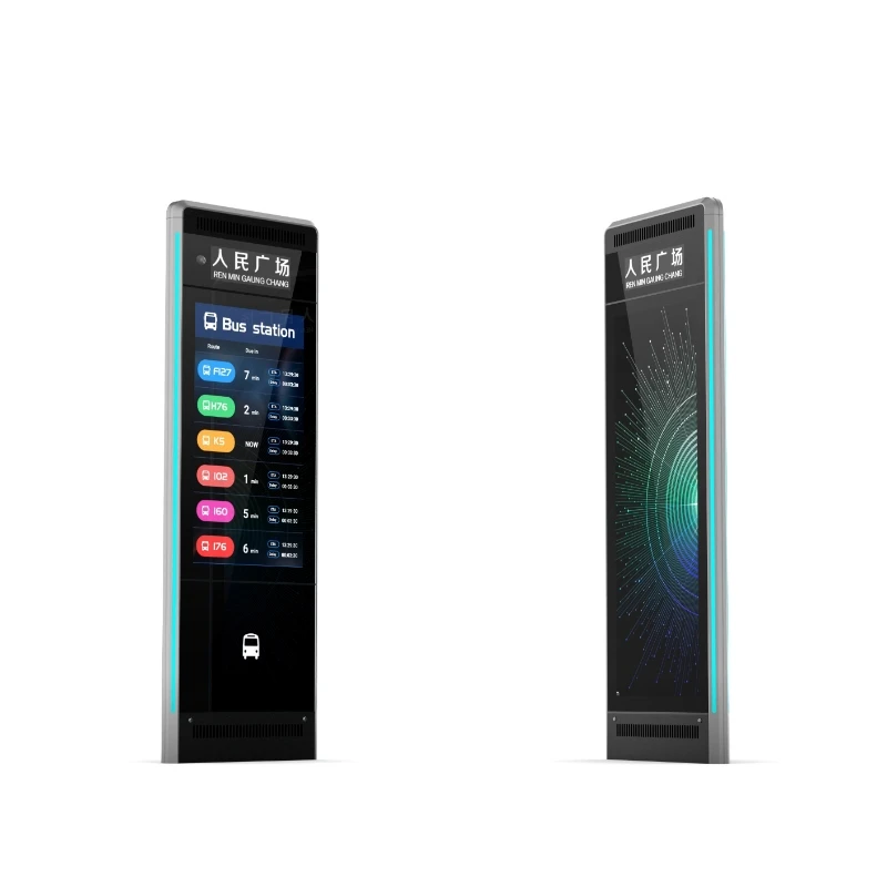 Outdoor Waterproof LCD Touch Screen 4K Digital Signage Display For Bus Shelter Subway Wayfinding Self-service Business CMS