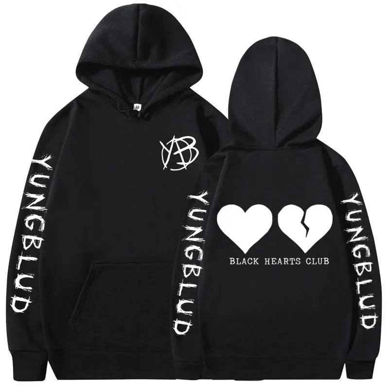 

Rock Singer Yungblud Black Hearts Club Hoodies Casual Comfort Sweatshirt Men Women Fashion Vintage Oversized Pullovers Tracksuit