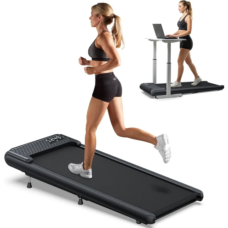 

WELLFIT Walking Pad Treadmill with 10% Incline for Home, Quiet Standing Under Desk Treadmills , 265 LBS Load Capacity
