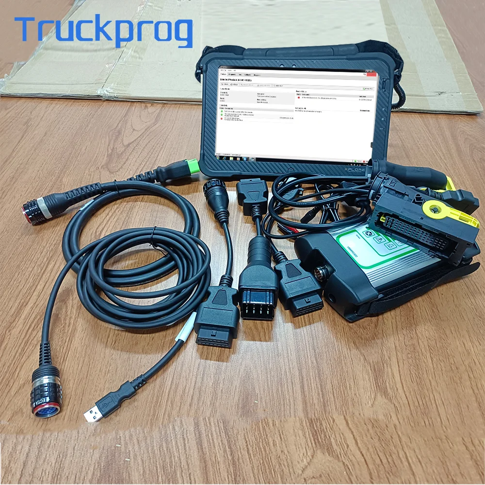 Tablet For Ecu Test Cable Vocom vcads 88890300 For Renault/UD/Mack Excavator truck Diagnostic ECU programming tool