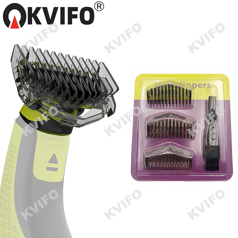 

Насадки-гребни KVIFO 1/3/5 мм для электробритв One Blade QP2520, QP2630, QP2724, QP2834, QP6510, QP6520/6531, триммеров для бороды