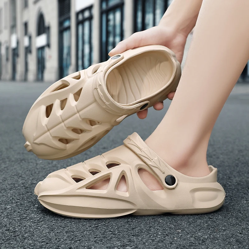 

Men's Summer Sandals, Non-Slip, Anti-Odor, Two-Way Wear Outdoor Beach Shoes