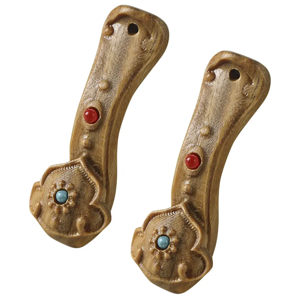 

Ruyi Ornaments Chinese Decorations Wood Keychain Charms Craft Pendant Decorative DIY