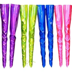 Colorful Laser Boots Cover Women Singer Fluorescent Accessories Punk Style Knee Over Leather Leg Covers Dj Ds Gogo Costume 8385