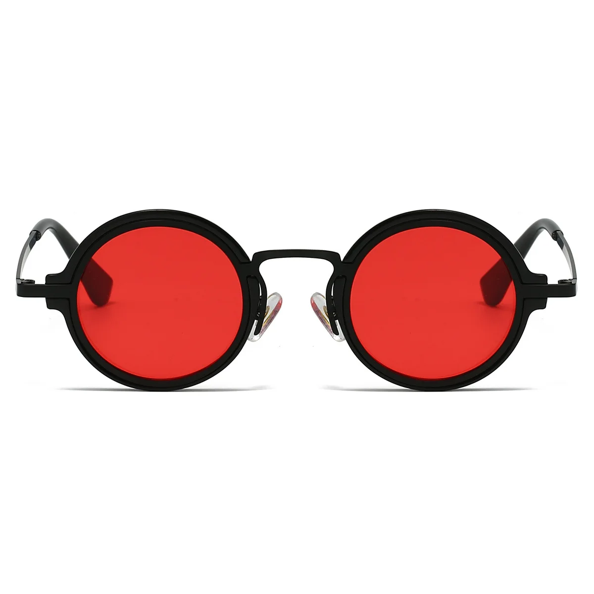New Retro Small Round Frame Sunglasses for Men's Personalized Steampunk Outdoor Driving Sunglasses Street Photography