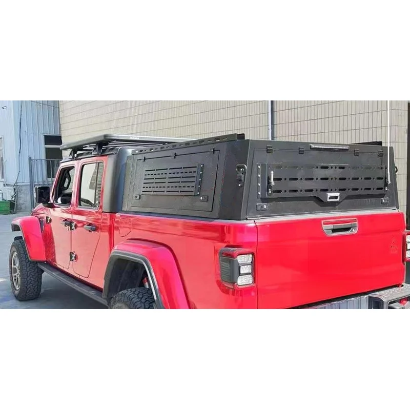 High Quality Durable Water Resistant Steel Rear Hardtop Cover Fit JT Gladiator Pickup Truck