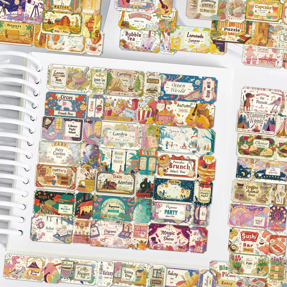 10/30/50 stücke Cartoon Kreative Traum Ticket Aufkleber Lustige Graffiti Aufkleber DIY Schreibwaren Telefon Notebook Laptop Kinder Aufkleber spielzeug