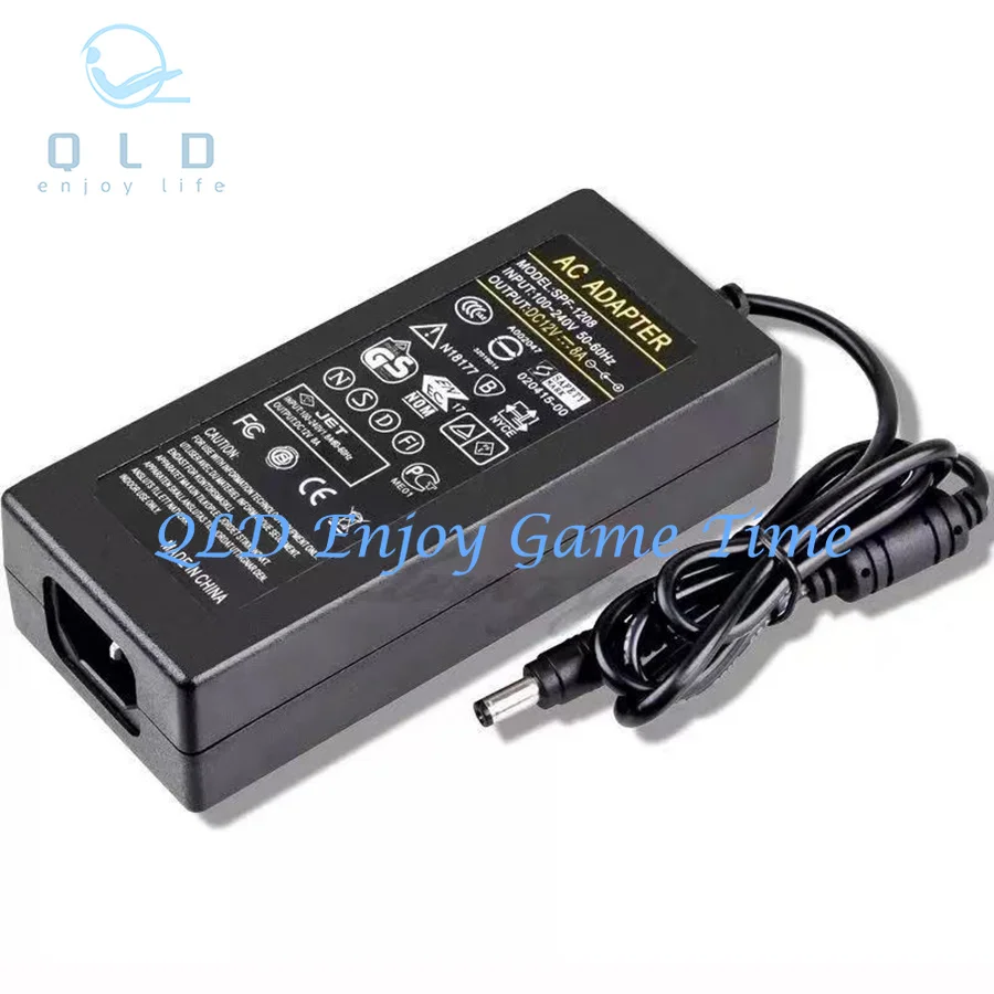 

1PCs Power Adapter Transformer for Pandora's Box Arcade Jamma Game Console, 100-220V AC to 12V DC, 8A, US, UK, EU Plug