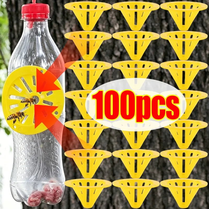 Cone Shape Reusable Wasp Trap Insect Funnel Killers Bee Hornet Catcher Escape Prevention Device Pest Control Beekeeping Tools