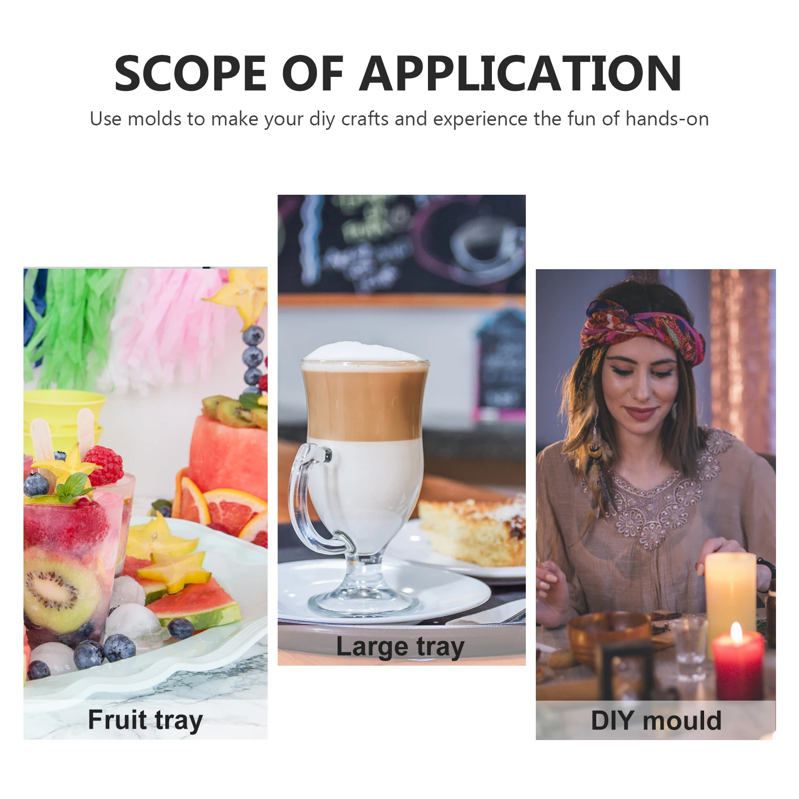 

Crystal Epoxy Mold Tray Coaster Mould Resin Head African Goddess Silicone Casting Plate Fruit Craft Decor Home Jewelry