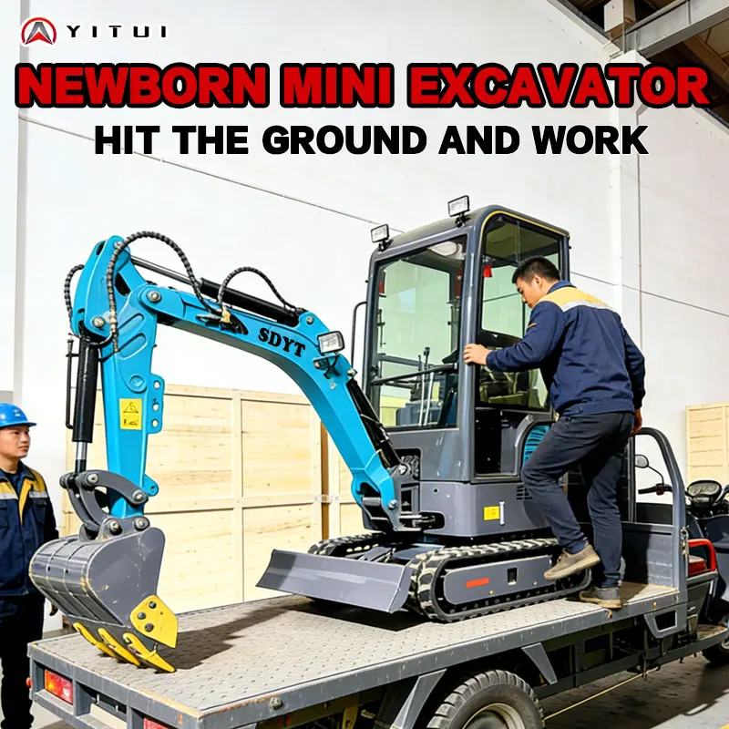 تخصيص الهيدروليكية 6.5 طن حفارة صغيرة عززت طوي بوم قابل للتعديل العمل نصف القطر الري الخنادق