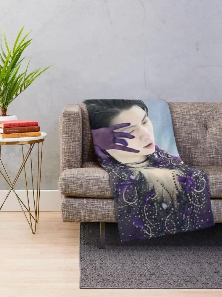 Yuzuru Hanyu Throw Blanket Shaggy Bed linens Blankets