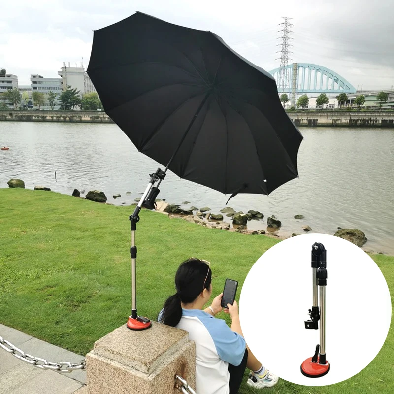 

Modern Umbrella Stand Folding Parasol Fixing Rod Outdoor Deckchairs Umbrella Holder Storage Support Parasol Rack Accessories