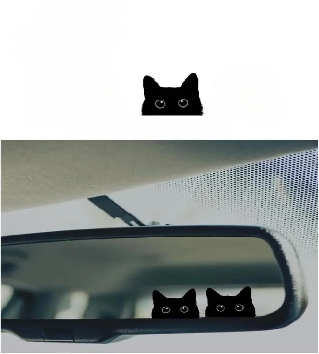 Funny Black Cat Stickers Pack for Customization