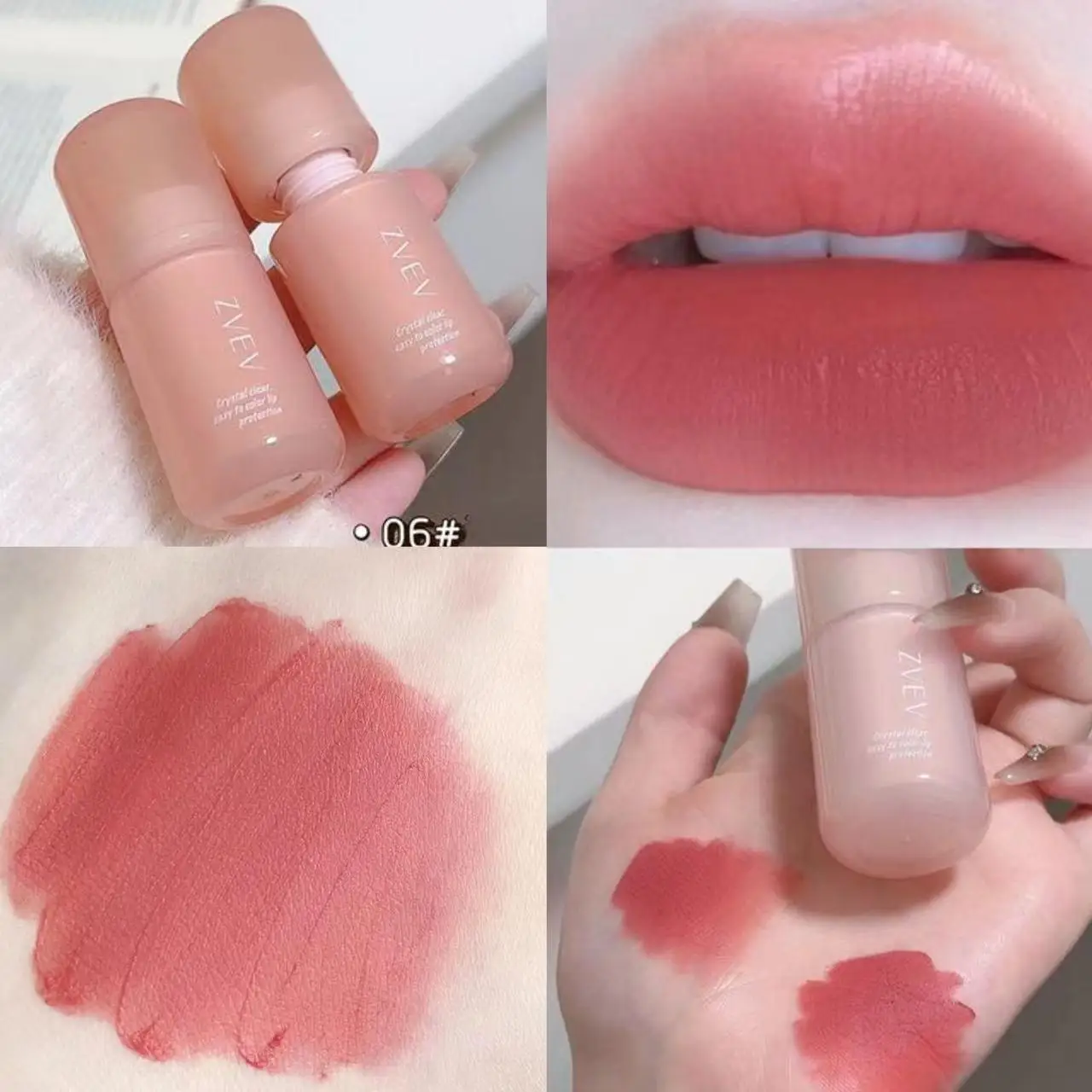 Matte lip glaze long-lasting waterproof lipstick anti-smudge velvet lip gloss makeup
