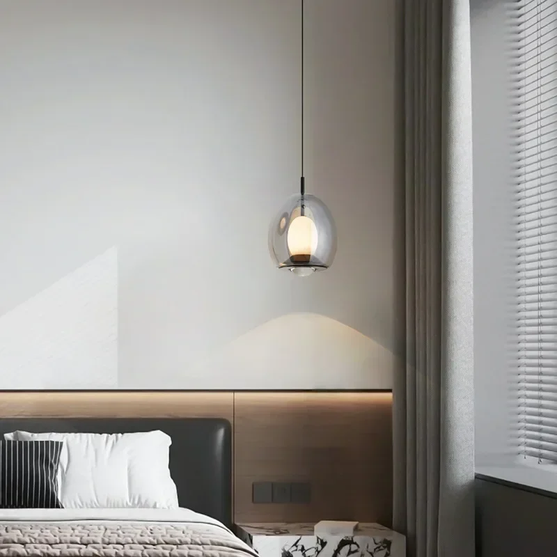 

SANDYHA Marble Pendant Lights Modern Chandeliers for Living Room Bedroom Dining Table Creative Design Bedside Lamp Lighting