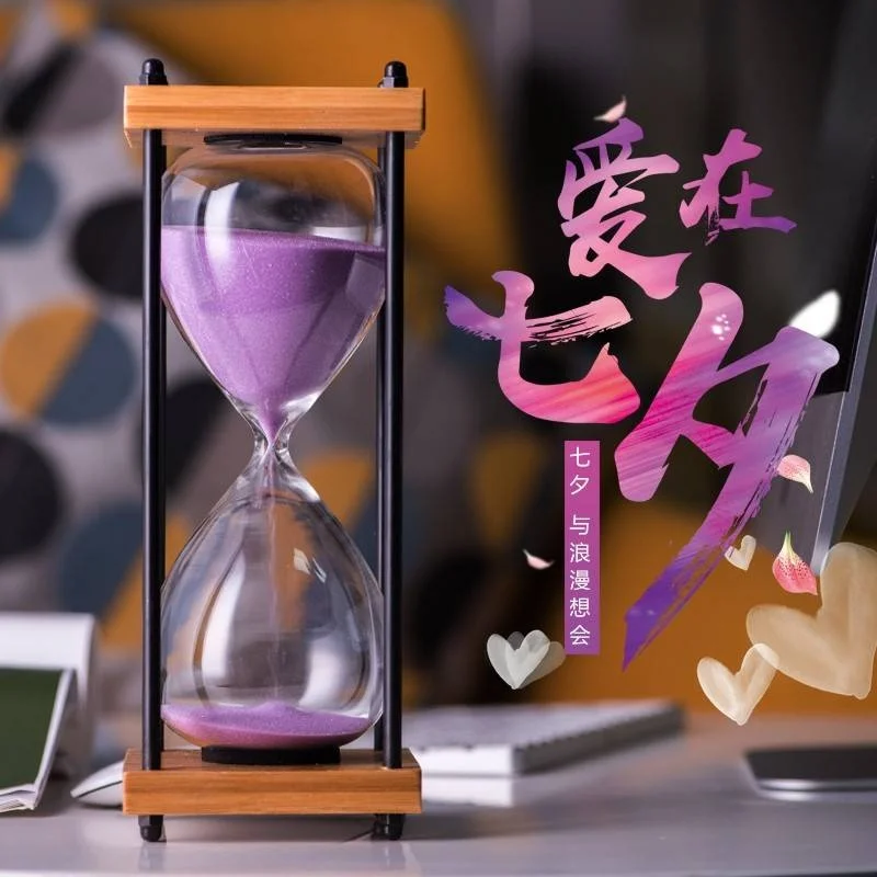 Handmade Sand Timer Kit DIY Fillable Glass Hourglass Creative Decorative Item Festive Gift Idea by Rong Qi