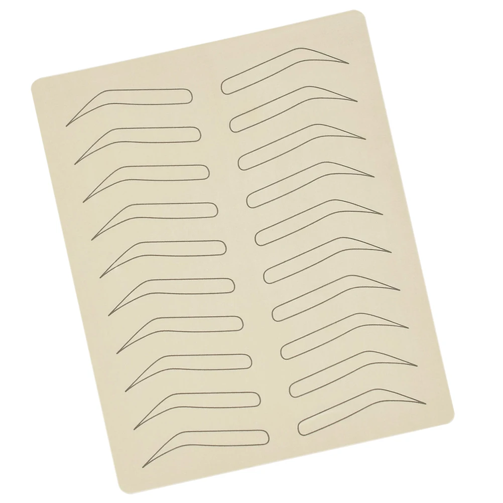 

Silicone Eyebrow Exercise Skin Microblading Eyebrows Latex for Permanent Practice Sheet