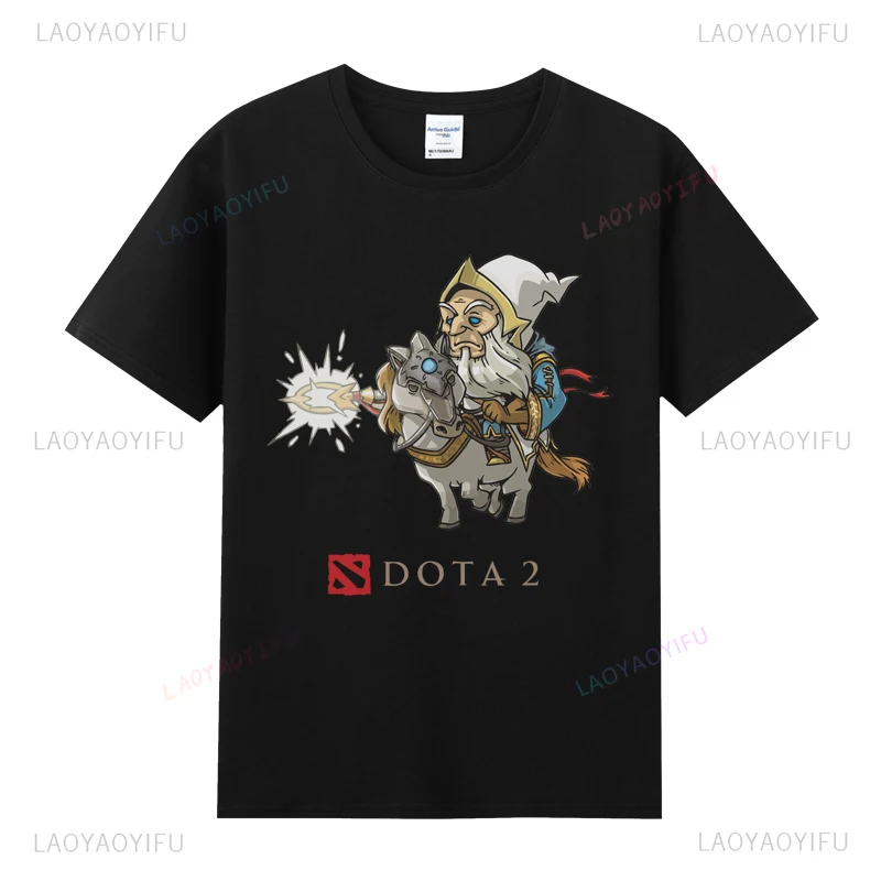 رجل تي شيرت دوتا 2 Camiseta نمط جديد قصير الأكمام خمر مادة البوليستر رخيصة المحملة Camisa لعبة الملابس